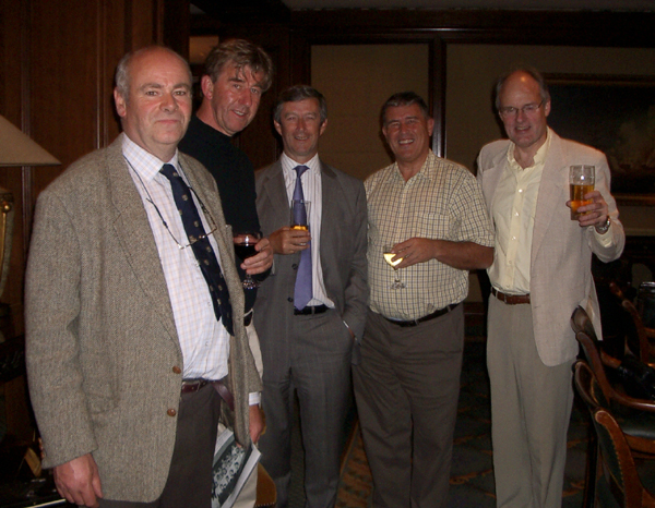 David Edie,Bernard Wynn-Williams, John Barry. Lindsay Wilson,Richard Acomb,.jpg - Mini-Reunion in Edinburgh, Sept 2005. David Edie, Bernard Wynn-Williams, John Barry, Lindsay Wilson and Richard Acomb.